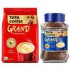 Tata Classic Instant Coffee 200g Pouch, Chicory Mix, Strong Taste & Rich Aroma | & Tata Premium Instant Coffee 90/100g