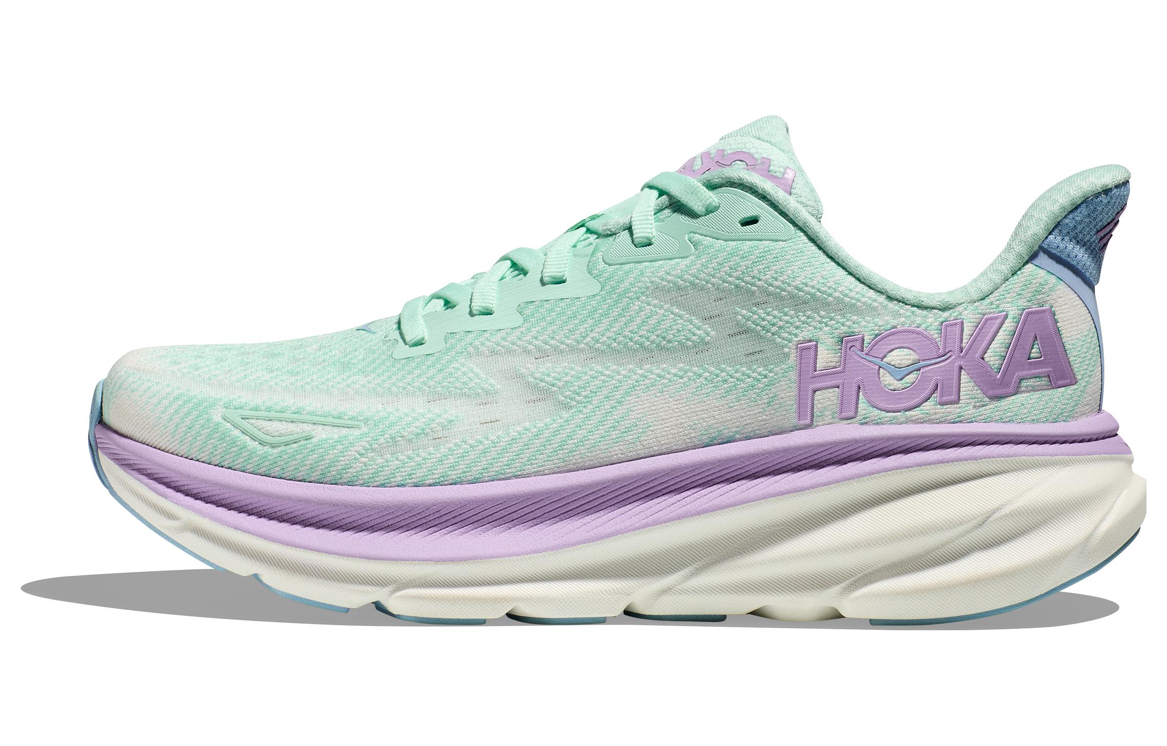 HOKA ONE ONE Clifton 9 Wide Ocean Lilac Mist Женские 1132211-SOLM 39