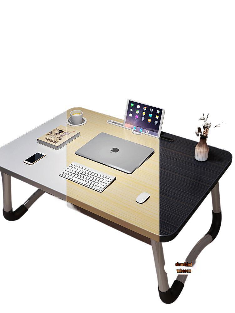 Folding Computer Desk: Compact Bedside or Bay Window Table for Floor-Sitting and Studying