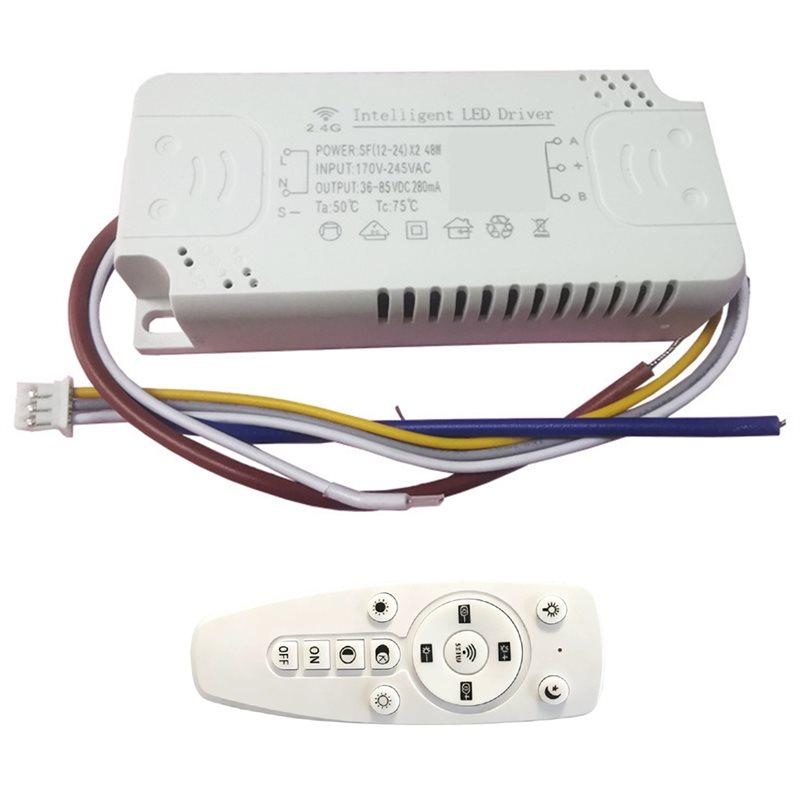 ABUO-X2 140W 50-70W LED Driver APP Control Dimmable Color-Changing Chandelier Remote 2.4G Intelligent Transformer