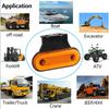 1Pcs Trucks LED Side Lights 24V Marker Lamp Trailer Van Bus Camper Caravan Front Rear Clearance Indicator Lights Universal