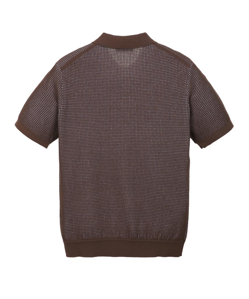 Jilseutyueoteunyuyogmaen Two-Tone Collar Knit - Dark Brown (Jnsw6B502W3)