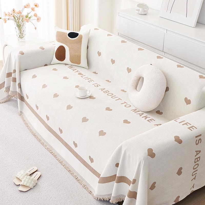 

Nordic Chenille Sofa Cover Full Set Anti-Scratch Non-Slip Universal Fit for All Seasons High Quality Soft Fabric 180*130cm