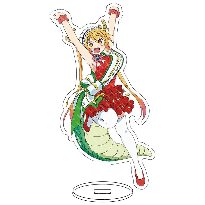 New Anime Acrylic Stand Model Kanna Kamui Tohru Action Figure Plate Holder Toys Gift