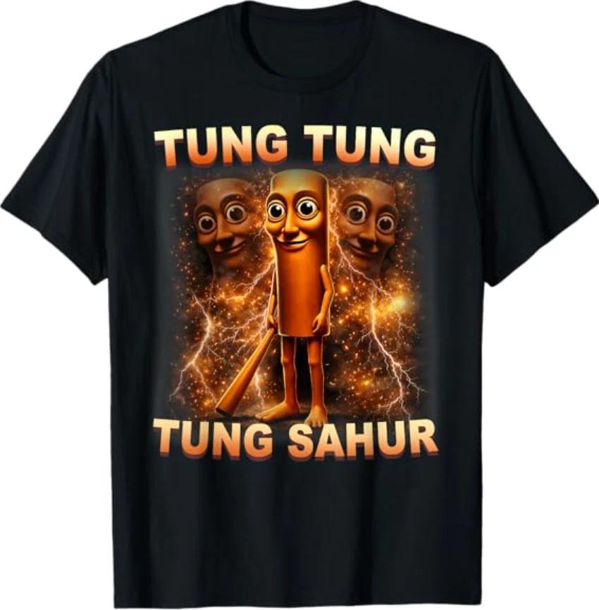 Tung Tung Tung Sahur is Calling Funny Italian Brainrot T- Shirt 3XL