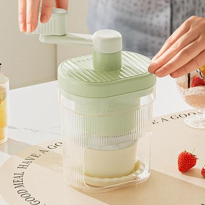 Mini Ice Crusher Portable Shaved Ice Machine Hand Operated Shaved Ices Milkshake Maker Household Smoothie Machine Kitchen Tool