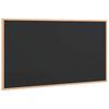 Chalkboard with Solid Pine Wood Frame Black 100 x 55 cm