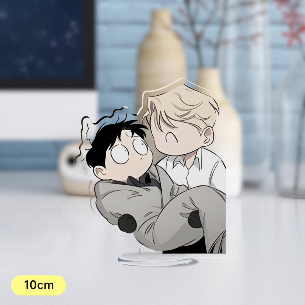 Hot Korean Cartoon BL Manga Anime Roses and Champagne Acrylic Stand Figure Standing Desktop Display Fans Collection Jewelry Gift