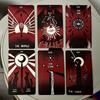 Dirty Red Tarot Deck 10,3*6cm 78 Stück Tarotkarten Kanalisiert Energie durch kühne Striche und auffällige Kontraste