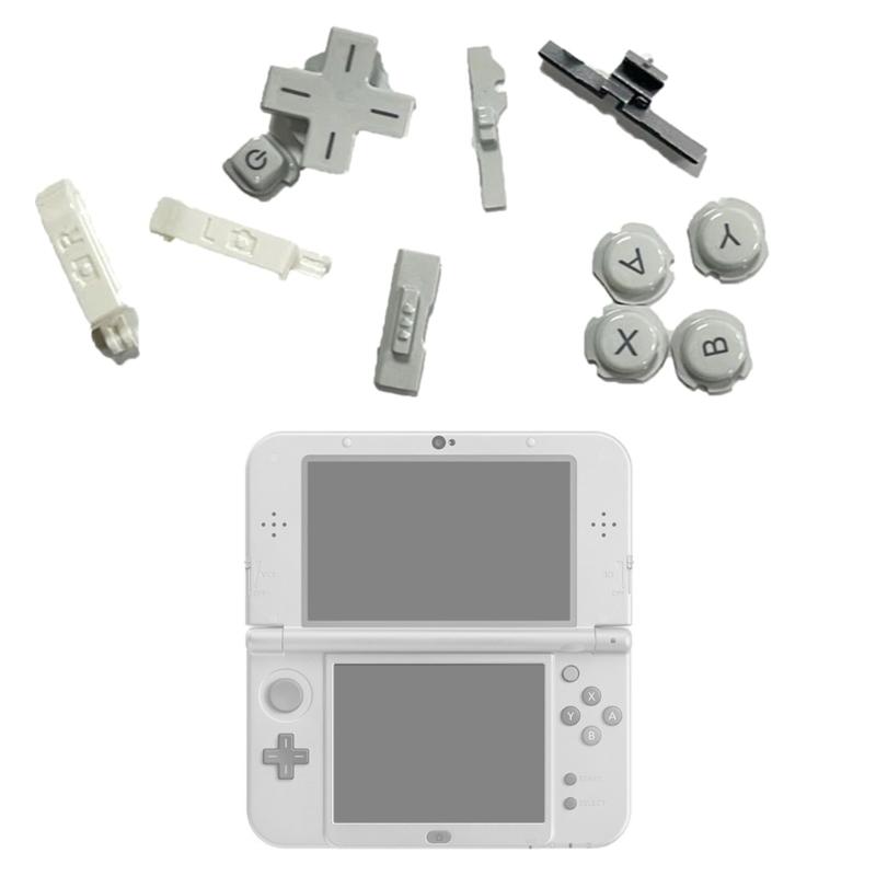 Replacement ABXY Button with Home/Start/Power-/Select Button Set for 3DS Console