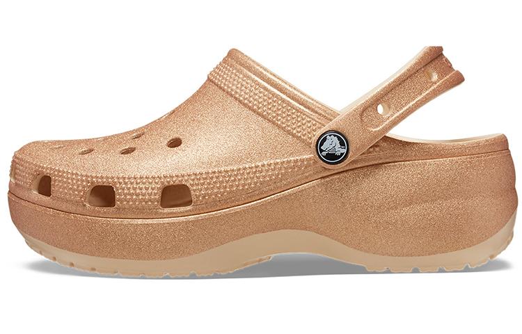 Crocs Classic Glitter Clogs  Orange  Women s 207241-2DS 36-37