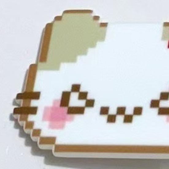 5Pcs Girl Hairpins Pixel Cat Funny Expression Design Non-Slip Clips Broken Hair Bangs Hair Pins Lightweight Hair Accessories