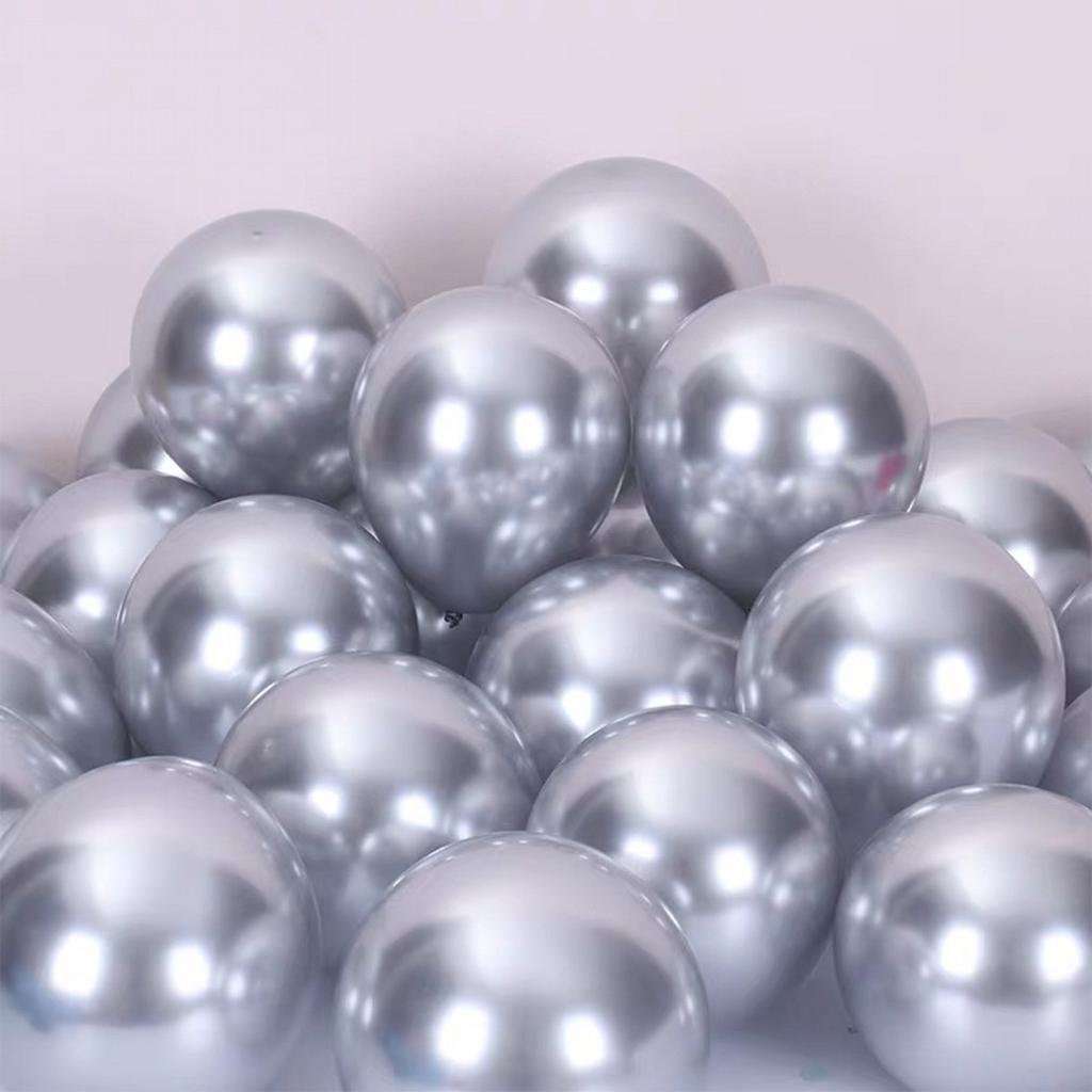10 Inch 1.8g Metal Balloons for Children's Birthday Party Wedding Celebration Decoration Metal Chrome Balloons