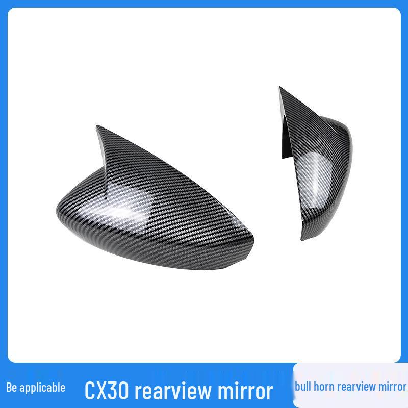 Mazda CX-30 Rearview Mirror Cover for 2020-2023 Models - Horn Decoration