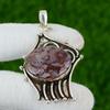Natural Rainbow Jasper Gemstone Pendant 925 Sterling Silver Jewelry For Women
