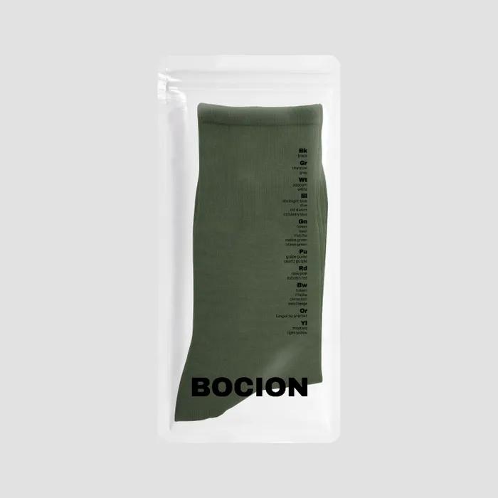 Vintage Green Solid Color Long Socks