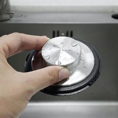 2-teiliges Spülbecken-Abdeckungs-Set aus Edelstahl, für Küchenspüle, Rohrschutz, geruchsabweisend, Abflussstopfen für Zuhause