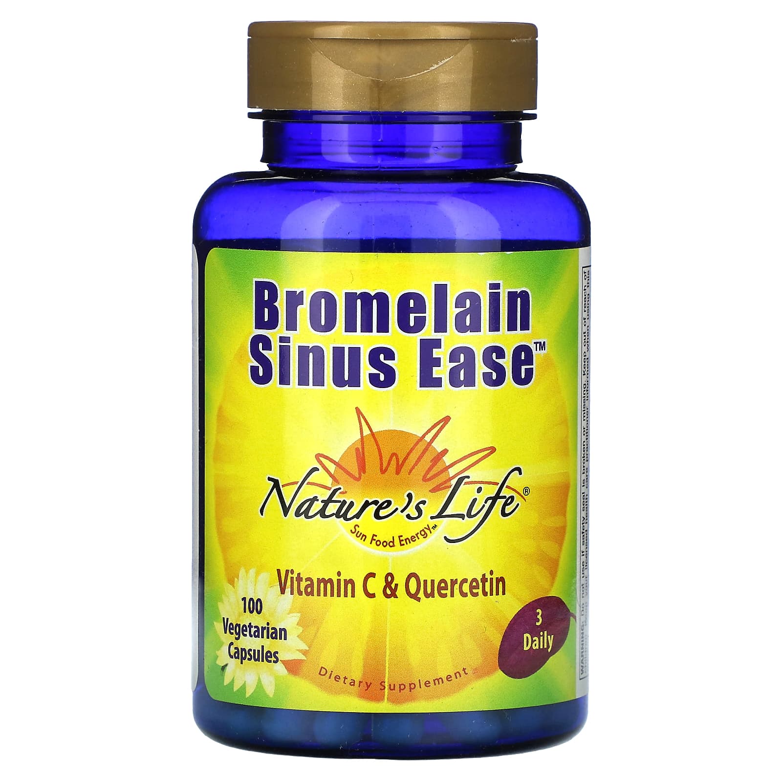 

Nature S Life, Bromelin Sinus Ease, 100 Veggie Caps