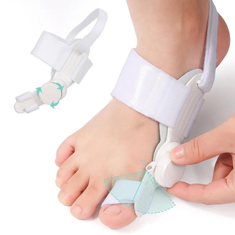 Adjustable Toe Corrector Unisex Bunion Foot Hallux Valgus Braces Rotatable Toe Separator Straightener for Left and Right Foot