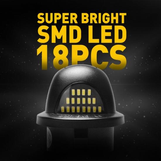 2x LED License Plate Light Tail Assembly Lamp for 1999-2016 Ford F150 F250 F-350