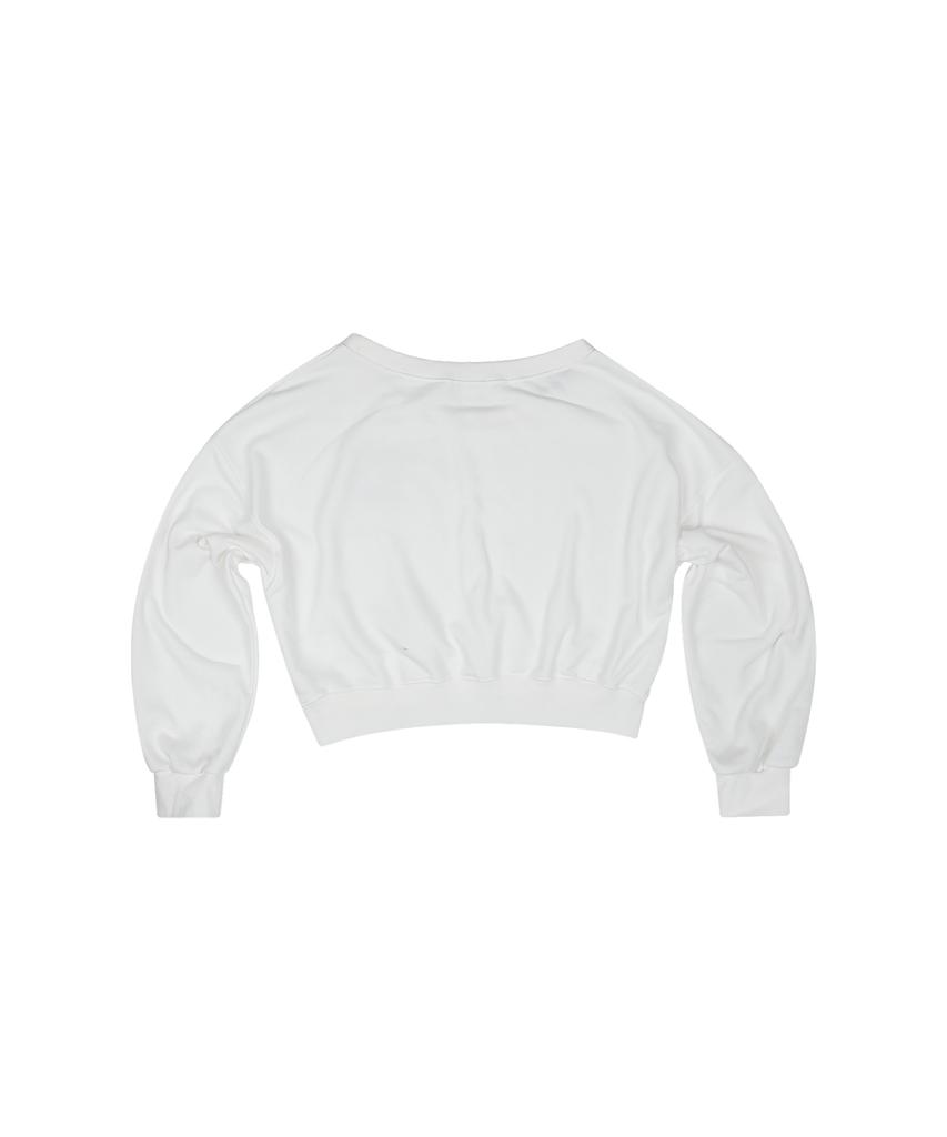Dogeumaegseu Off Shoulder Sweat Shirt White