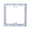 2Pcs Black Plastic Light Switches Cover Plates Self Adhesive Square Shape Wall Switches Stickers for Home Decoration