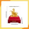 Feng Shui Horse Year Ornament Handmade Blessing Souvenir Statue for Office Restaurant