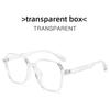 Geometric Eyeglass Frame With Blue Light Blocking For Fashionable Commuting Men And Women