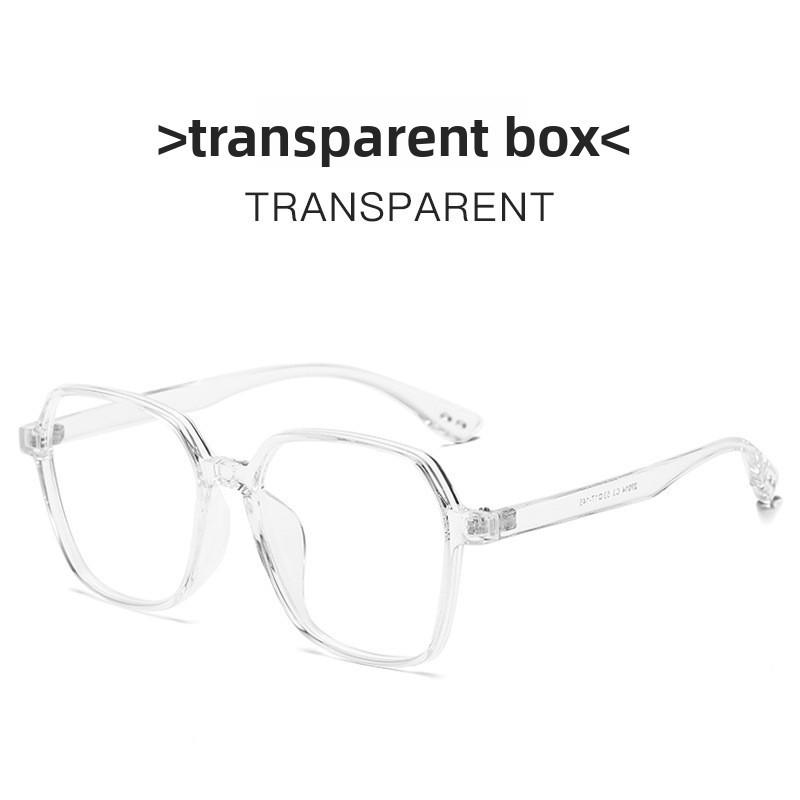 Geometric Eyeglass Frame With Blue Light Blocking For Fashionable Commuting Men And Women