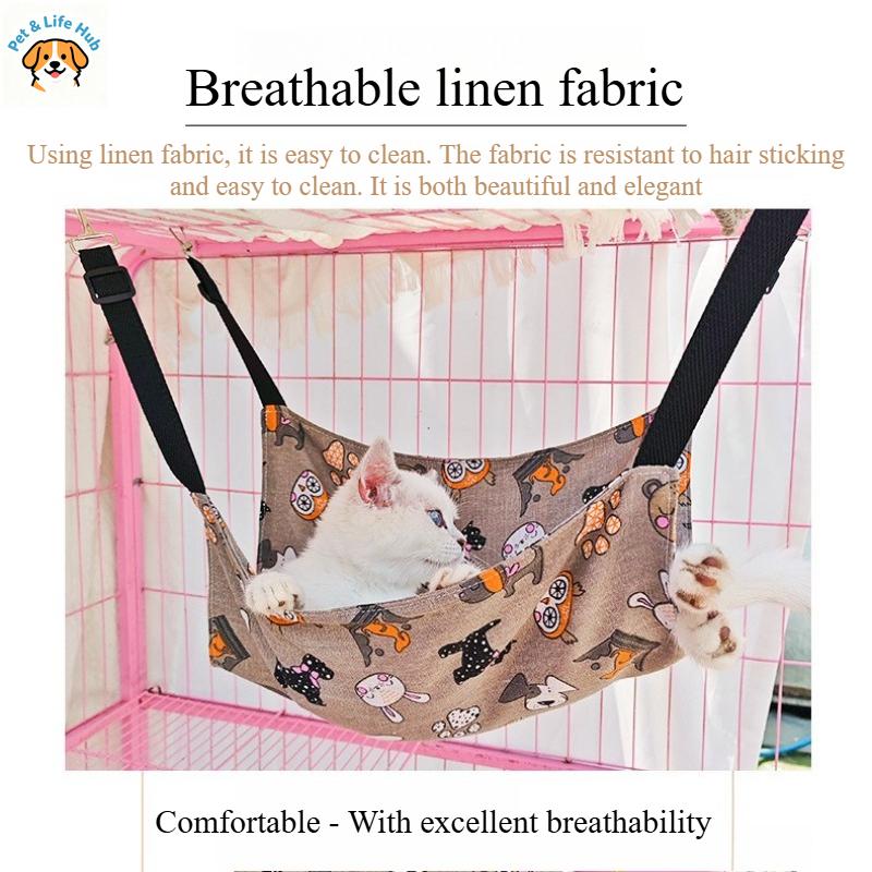 All-Season Cat Swing - Double-sided Adjustable Hammock Cage - Hanging Cat Bed - Pet Thick Bed cat hammock Pet supplies