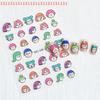 Cute Nail Charm for Salon Accessories Cartoon Bubble Blowing Girl Nail Art Stickers Summer Themed Manicure Decals