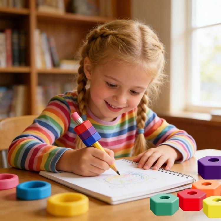 10g Weighted Pen Grip Pencil Holder Grip Weighted Writing Grip Improves Writing Experience For Kids Adults And Seniors