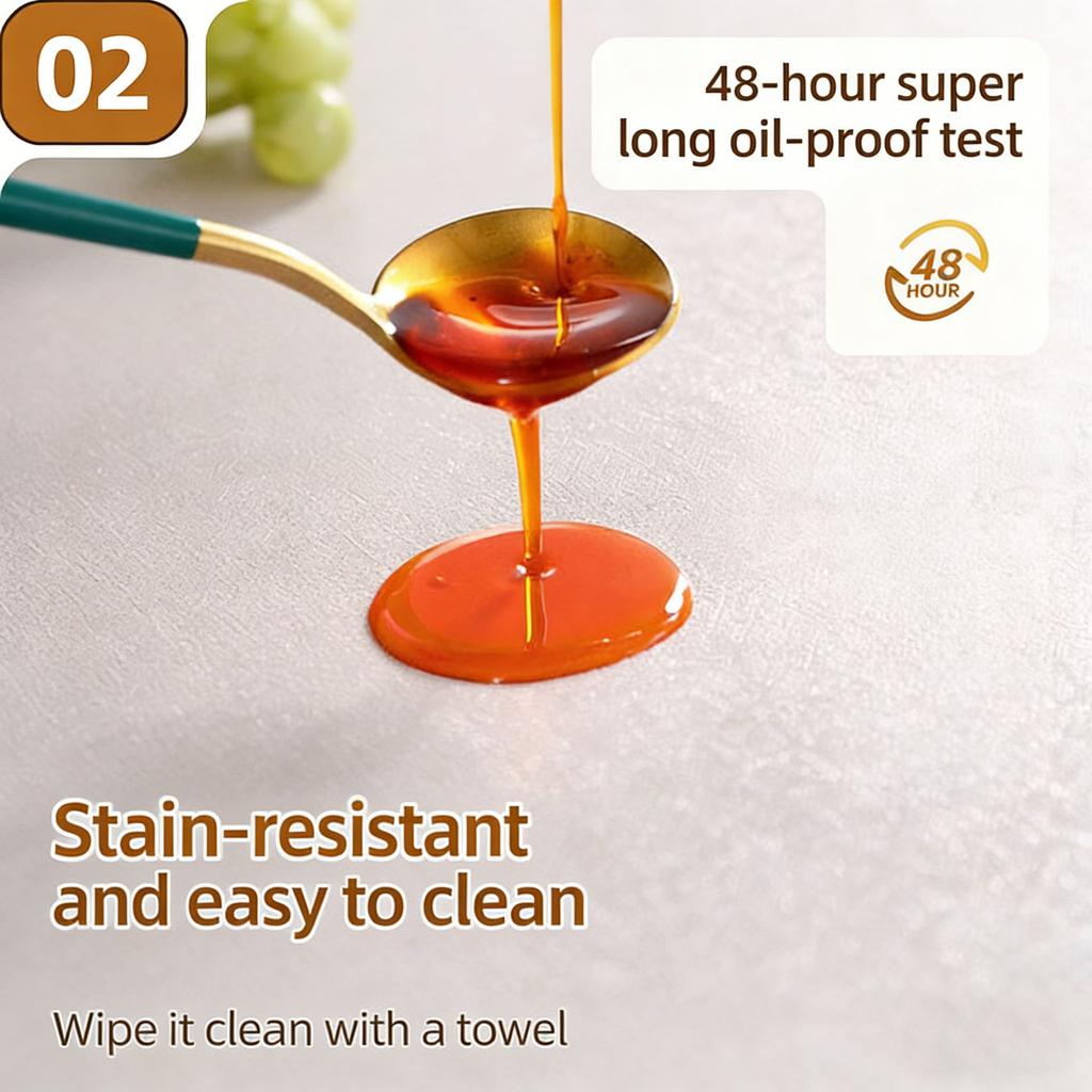 Simple Cozy Rectangular Tablecloth, Waterproof Oil-Proof Stain-Resistant, No-Wash Easy Clean Retro Vintage Kitchen Dining Table Cover