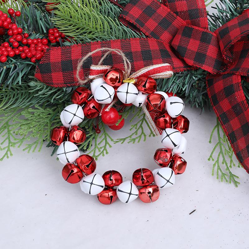 Exquisite Christmas Tree Bell Pendant Flower Wreath Decoration Home Living Room Christmas Tree Party Decoration