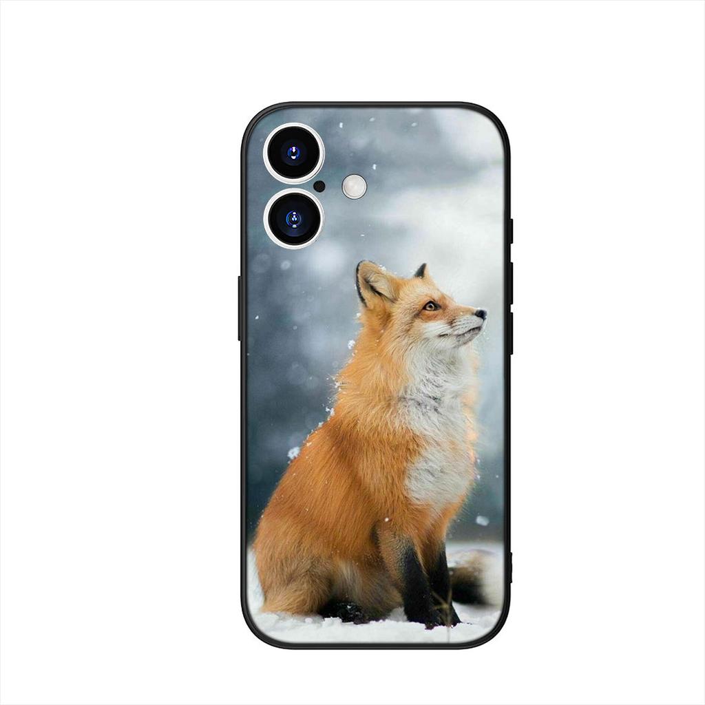 Phone Cover for Apple iPhone 17 16 15 11 Pro XS Max XR 6 7 8 Plus + SE 2020 5 16E Case Anime fox funny foxs cute Casing