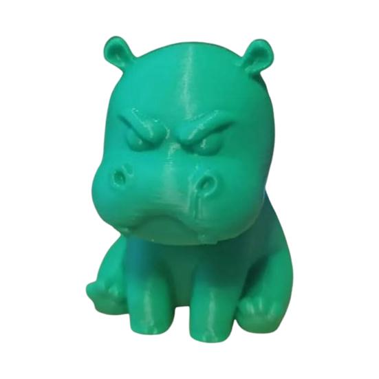 

Статуэтка бегемота Yousheng Angry, напечатанная на 3D-принтере, украшение для стола, статуэтка ворчливого бегемота для домашнего офиса, украшение стола или полки зелёный