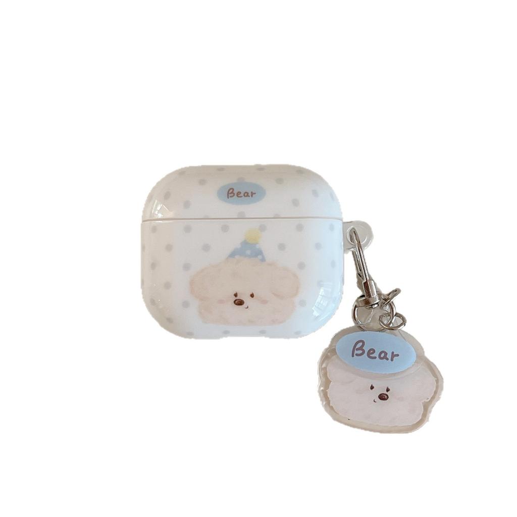 Cartoon bear is suitable for Apple AirpodsPro1 Bluetooth headset 1 protective case, soft case, earphone case 1st generation pro.