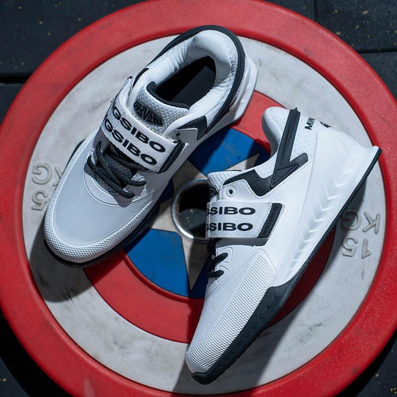 Unisex Weightlifting Shoes Squat Deadlift Indoor Gym Training Supportive Stable Non-Slip Fitness Footwear