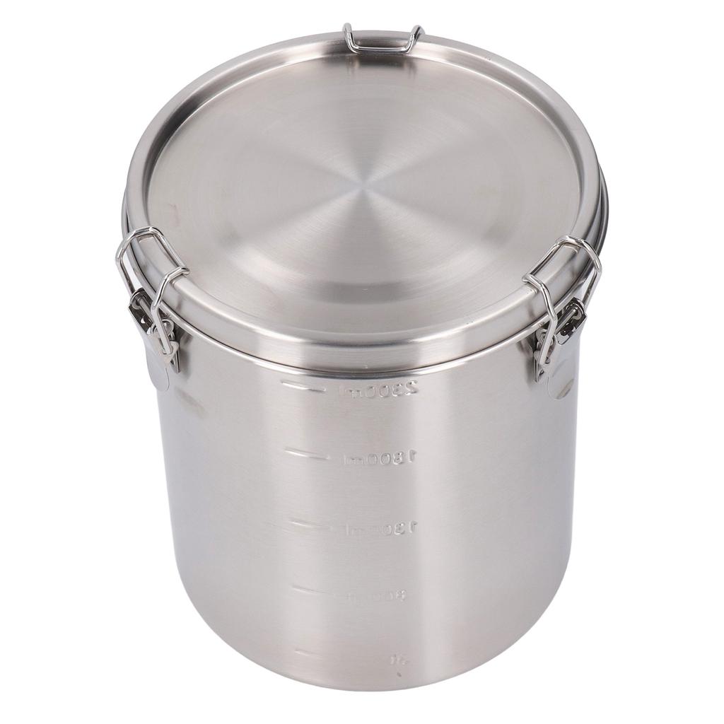 Airtight Pet Food Storage Container Stainless Steel Versatile Leakage Proof Cat Dog Food Holder Bin for Home Kitchen