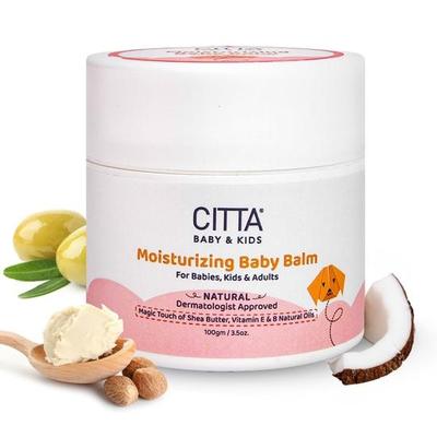 Balsam CITTA Hidratant de Corp Pentru Adulți Cu 8 Uleiuri Naturale, Unt de Shea & Vitamina E | Hidratant Natural de Corp | 100 gm