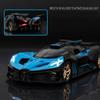 1/32 Bugatti Bolide Alloy Sport Car Model Toys Simulation Diecasts Metal Vehicle With Sound Light Pull Back Decoration Boy Gifts