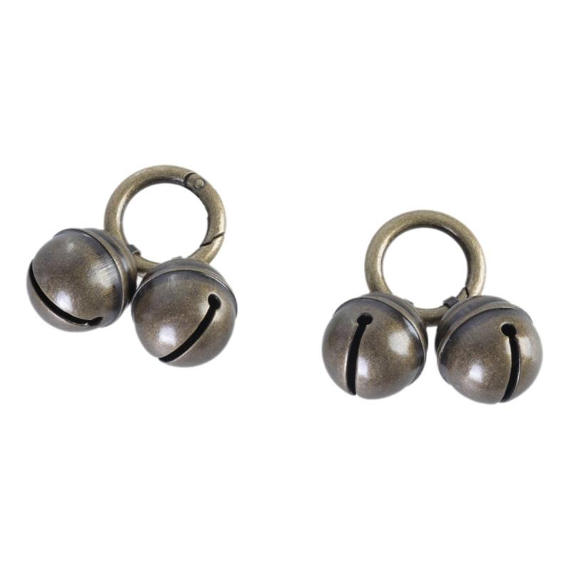 2pcs Loud Multifaceted Collar Bells Cats Dog Collar Bells Rustics Pet Bells for Enhancing Safety and Fashion