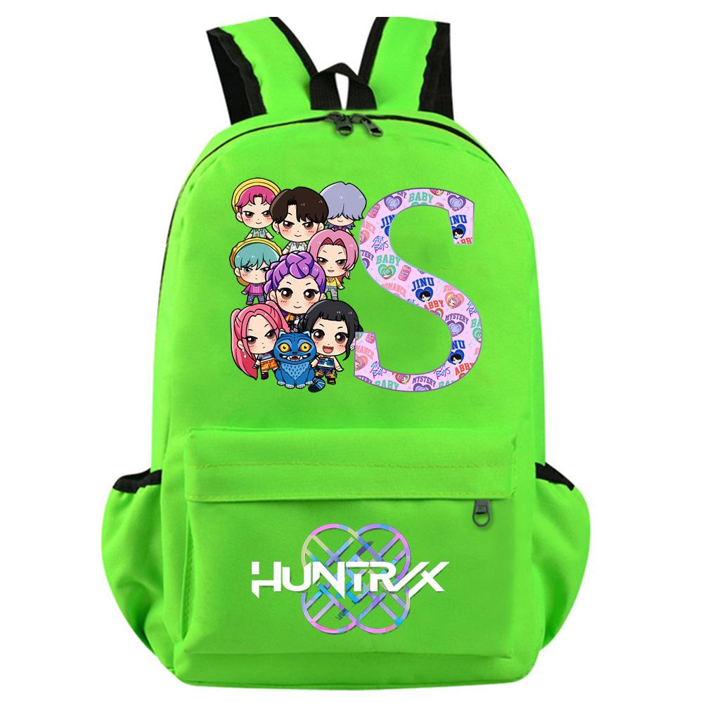 Anime 26 English Letter Kpop Demon Hunters Printed Backpack for Teenager Student Girl Boy Bookbag Schoolbag Women Large Capacity Travel Bag Kid Gift