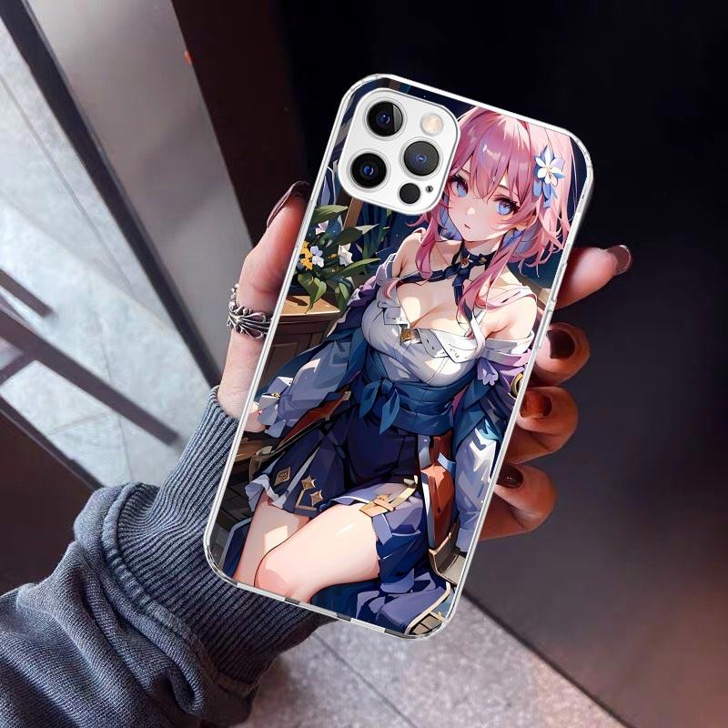 

Honkai Star Rail March 7TH Phone Case For iPhone 17 Air 11 13 Mini 14 15 Plus 16 12 Pro Max 16E SE 7 8 Pattern Soft TPU Back Cov iPhone 16E