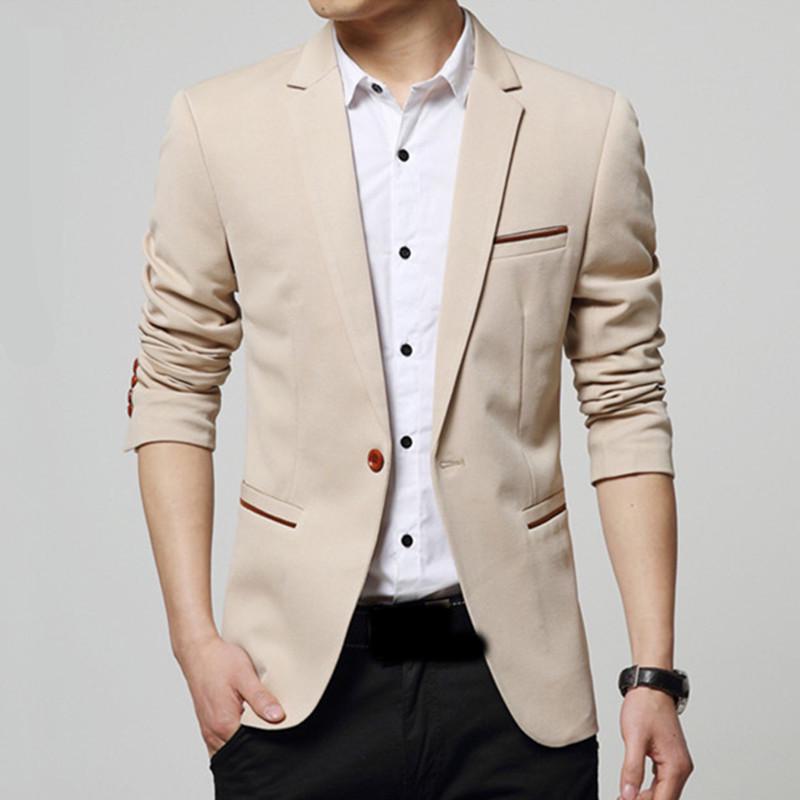 

Мужской модный блейзер приталенного кроя, пиджак, черный, синий, красный, большой размер 5XL, мужские блейзеры, мужское пальто, свадебный костюм L