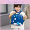 Preschool Kids Hard Shell Backpack With Adorable Whale And Animal Patterns