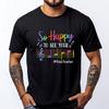 Music Teacher So Happy To See Your Face Back To School Funny Shirts Graphic Tee New Year 2025 Tshirt Easter Day