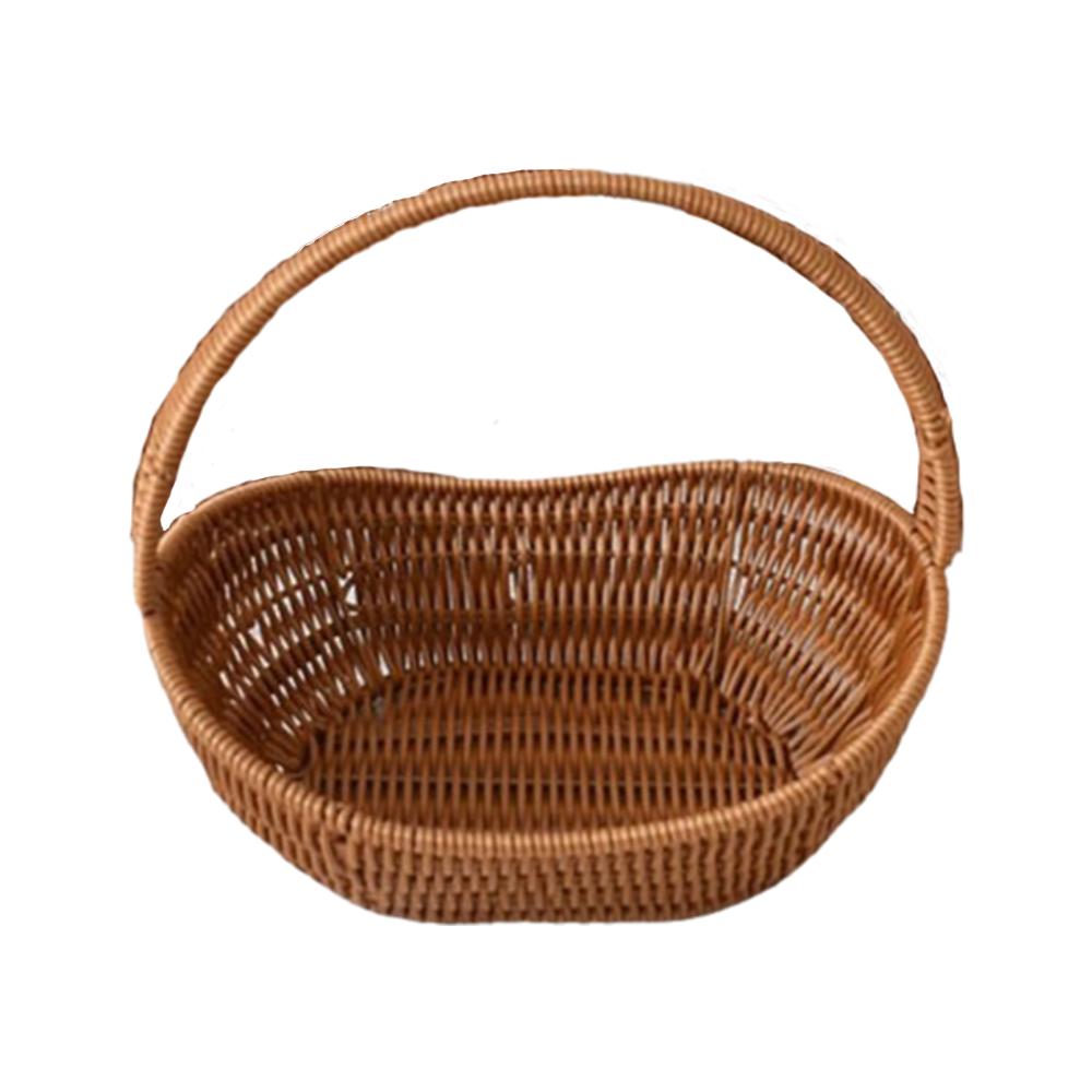 Schiffsförmiger Aufbewahrungskorb Imitationsweide Desktop-Organizer Korb Handhaltkörbe Geschenk