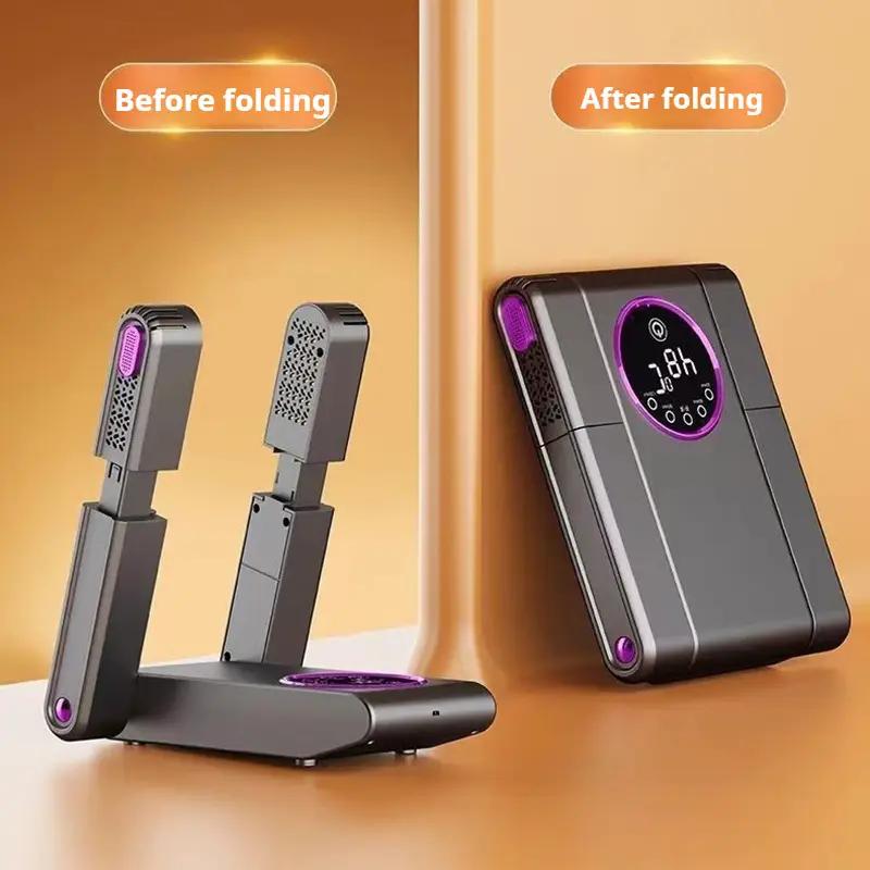 Portable Electric Shoe Dryer - Quick Drying Adjustable Timer - Suitable for Shoes, Boots, Gloves & More - For Sports Enthusiasts