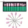 12Pcs Nail Drill Bits Set Sand Nail Polishing Burr Accessory for Nail Art Remove Acrylic Nails Gel Nail Drill Bits Set Accessory